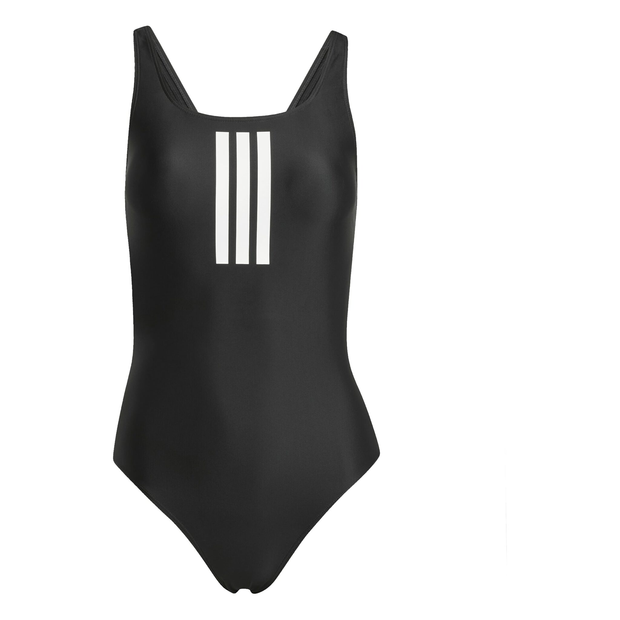 ADIDAS SUNDBOLUR DÖMUR - 3-Stripes V-Back Swimsuit, Black