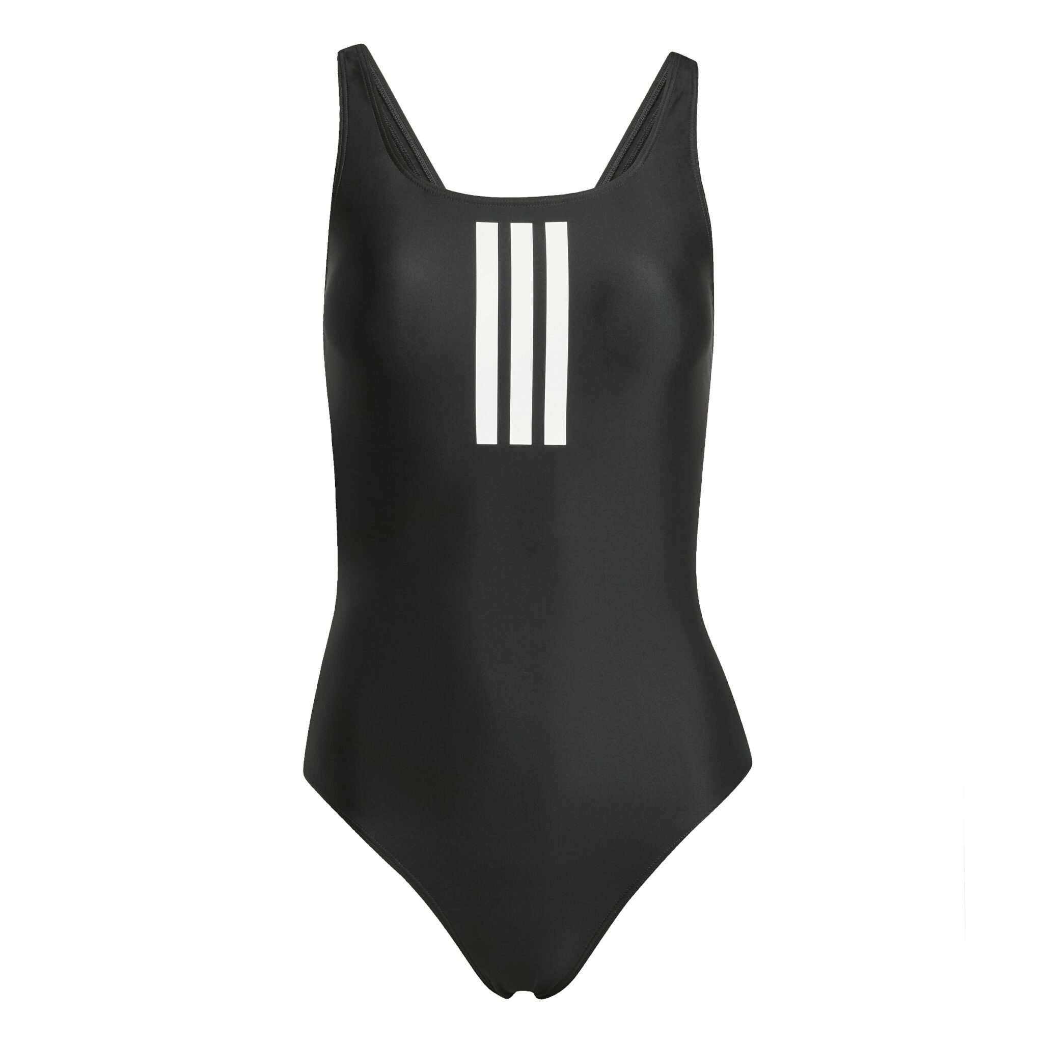 ADIDAS SUNDBOLUR DÖMUR - 3-Stripes V-Back Swimsuit, Black - Image 2