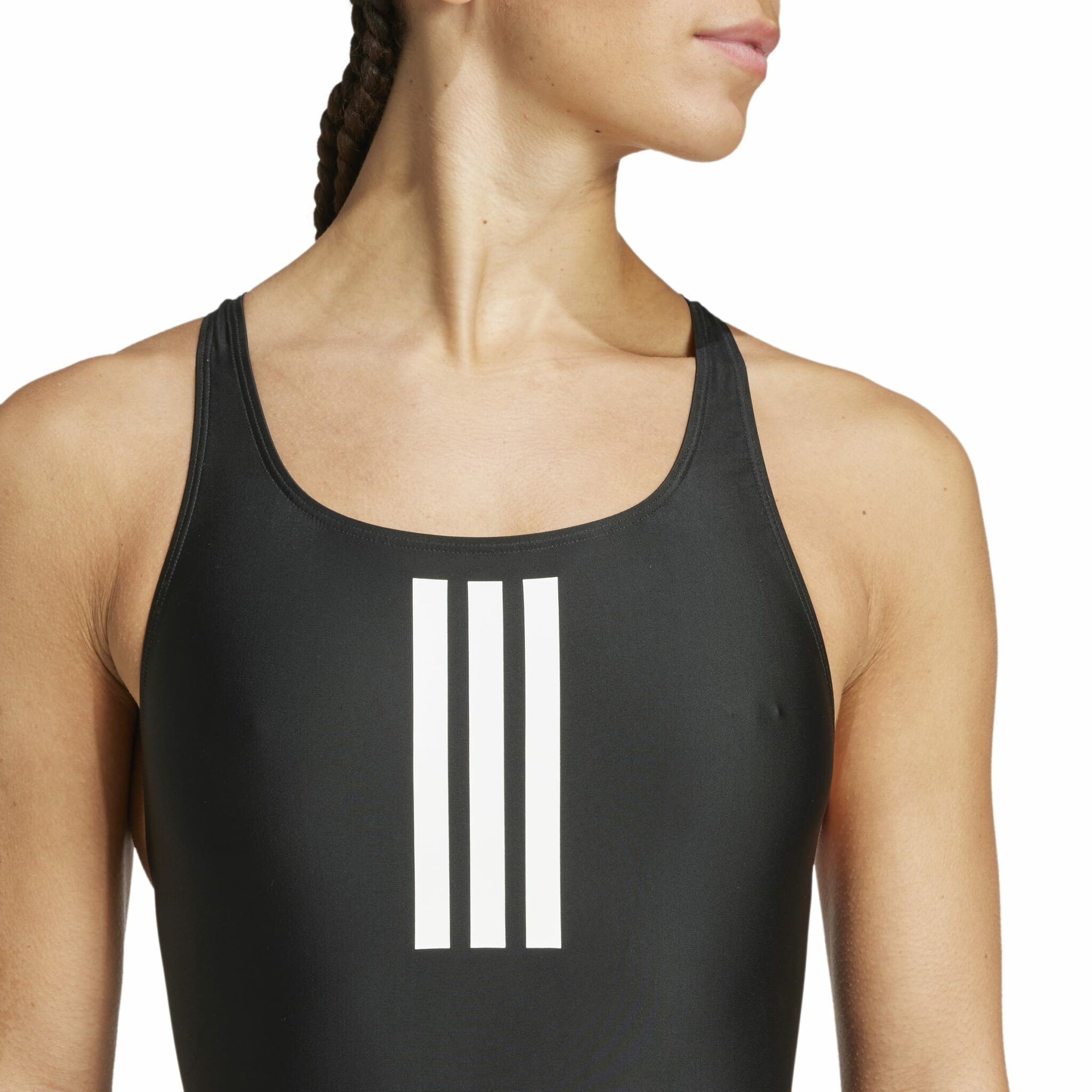 ADIDAS SUNDBOLUR DÖMUR - 3-Stripes V-Back Swimsuit, Black - Image 8
