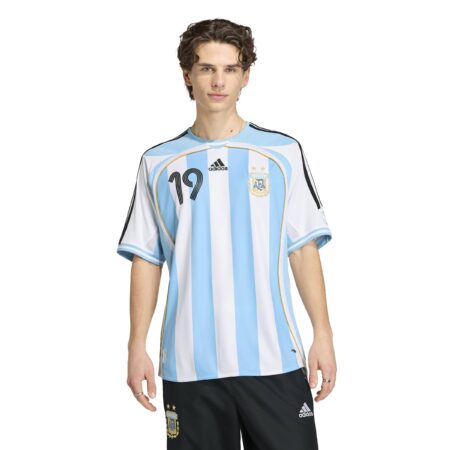 White Argentina Home Jersey WorldCup 2006 Messi - Medium