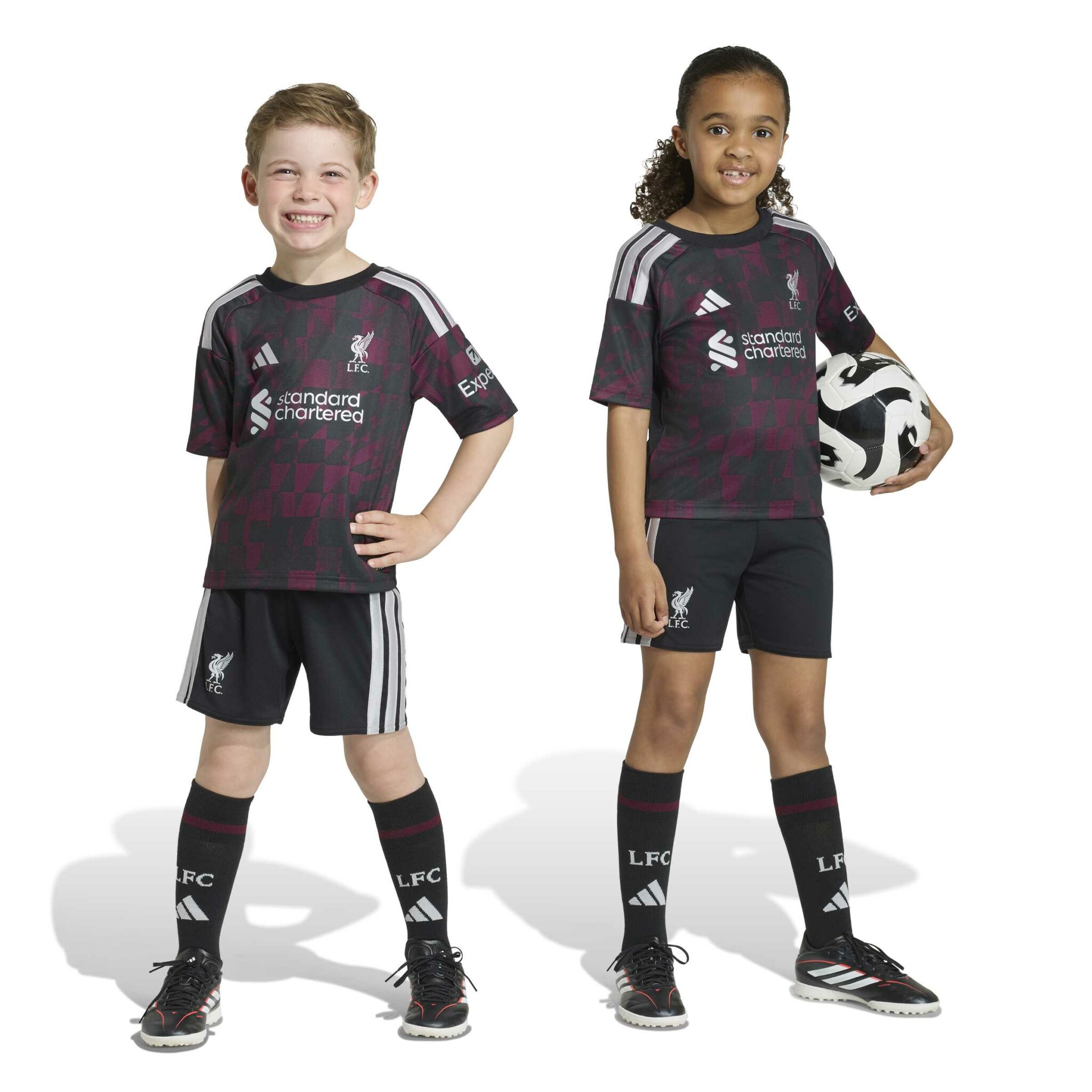 Adidas Black Liverpool FC 26/27 Third Kids Set - Image 3