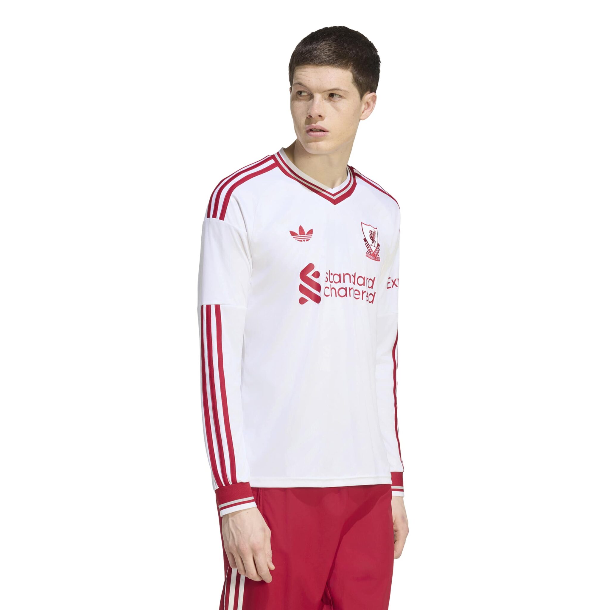 ADIDAS LIVERPOOL AWAY 26/27 ORIGINAL WHITE MENS LONG SLEEVE - Image 5