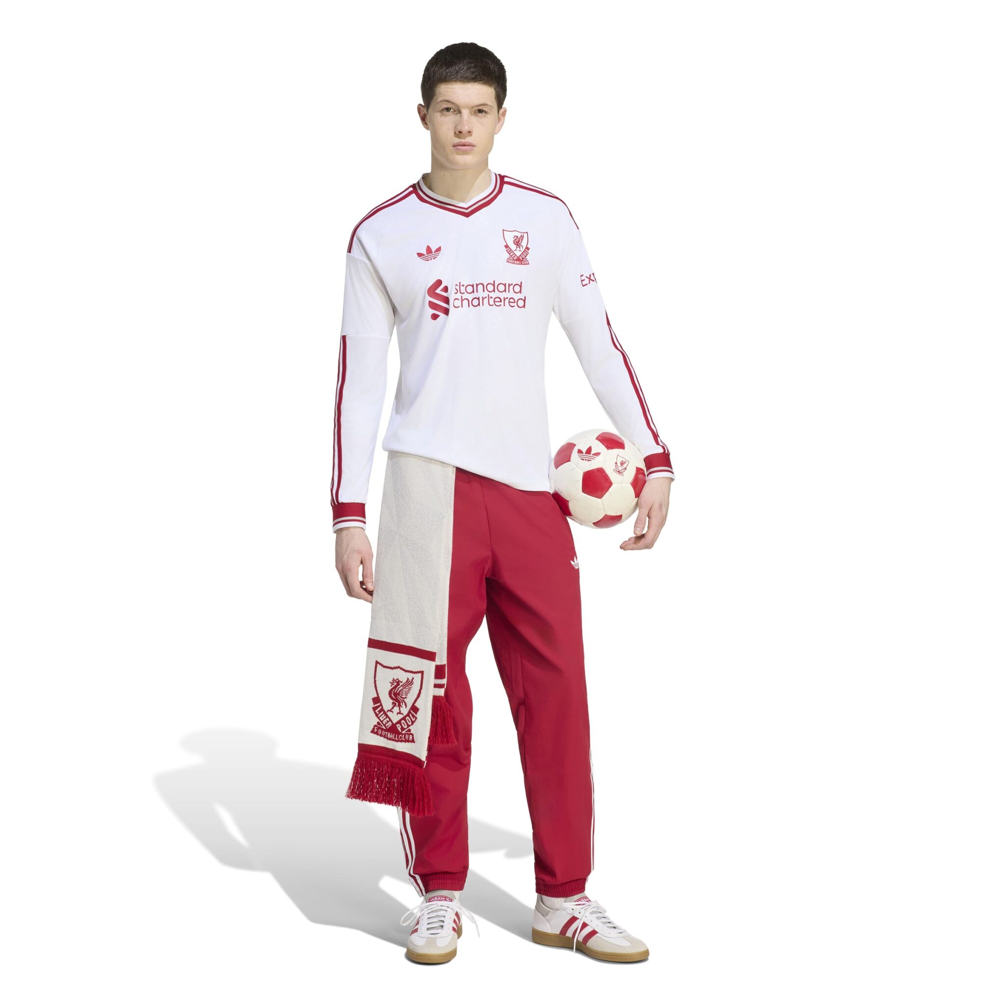 ADIDAS LIVERPOOL AWAY 26/27 ORIGINAL WHITE MENS LONG SLEEVE - Image 3