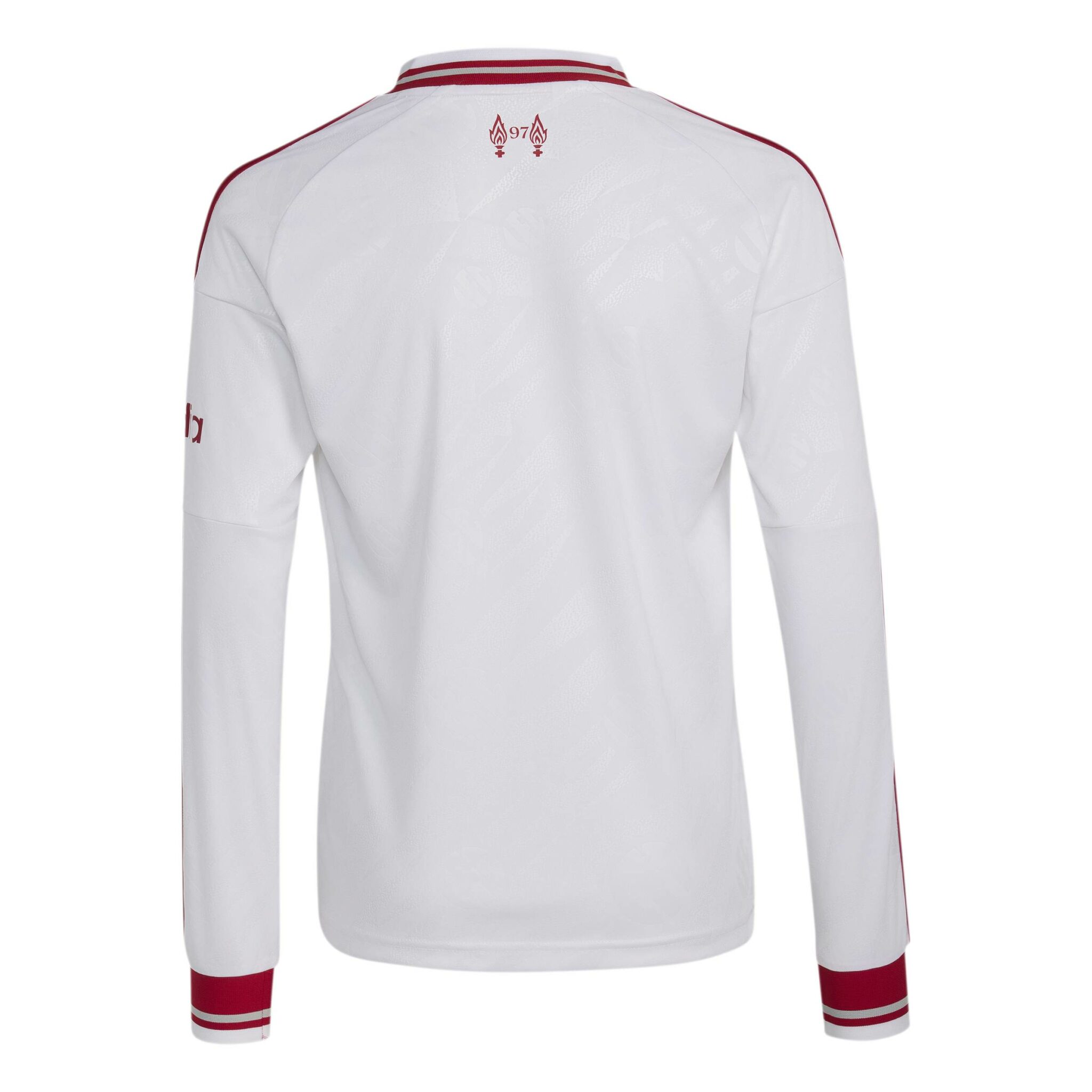 Adidas White Liverpool FC 26/27 Away Jersey Kids Longsleeve barnastærð langerma - Image 8