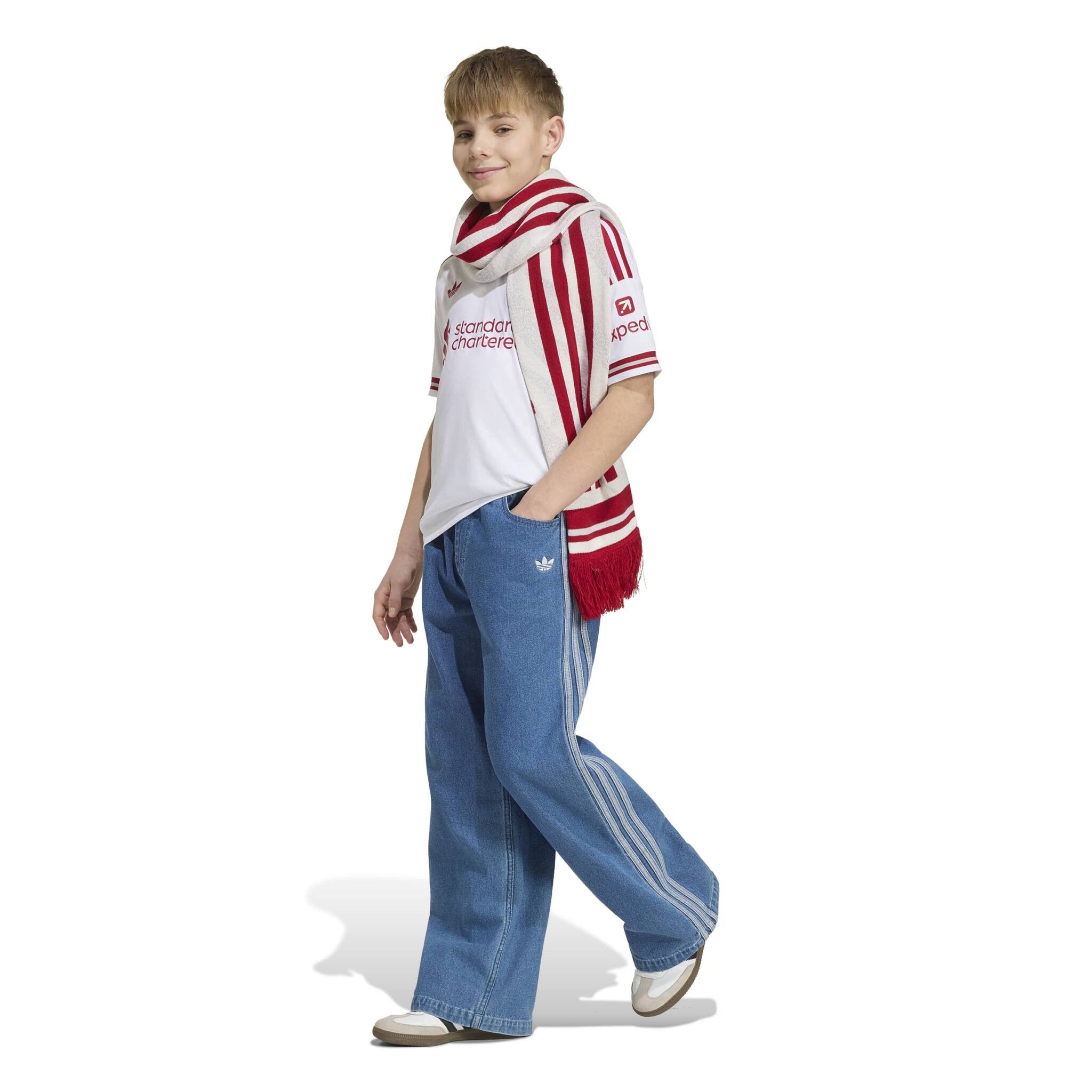 Adidas White Liverpool FC 26/27 Away Jersey Kids stutterma barnastærð - Image 4