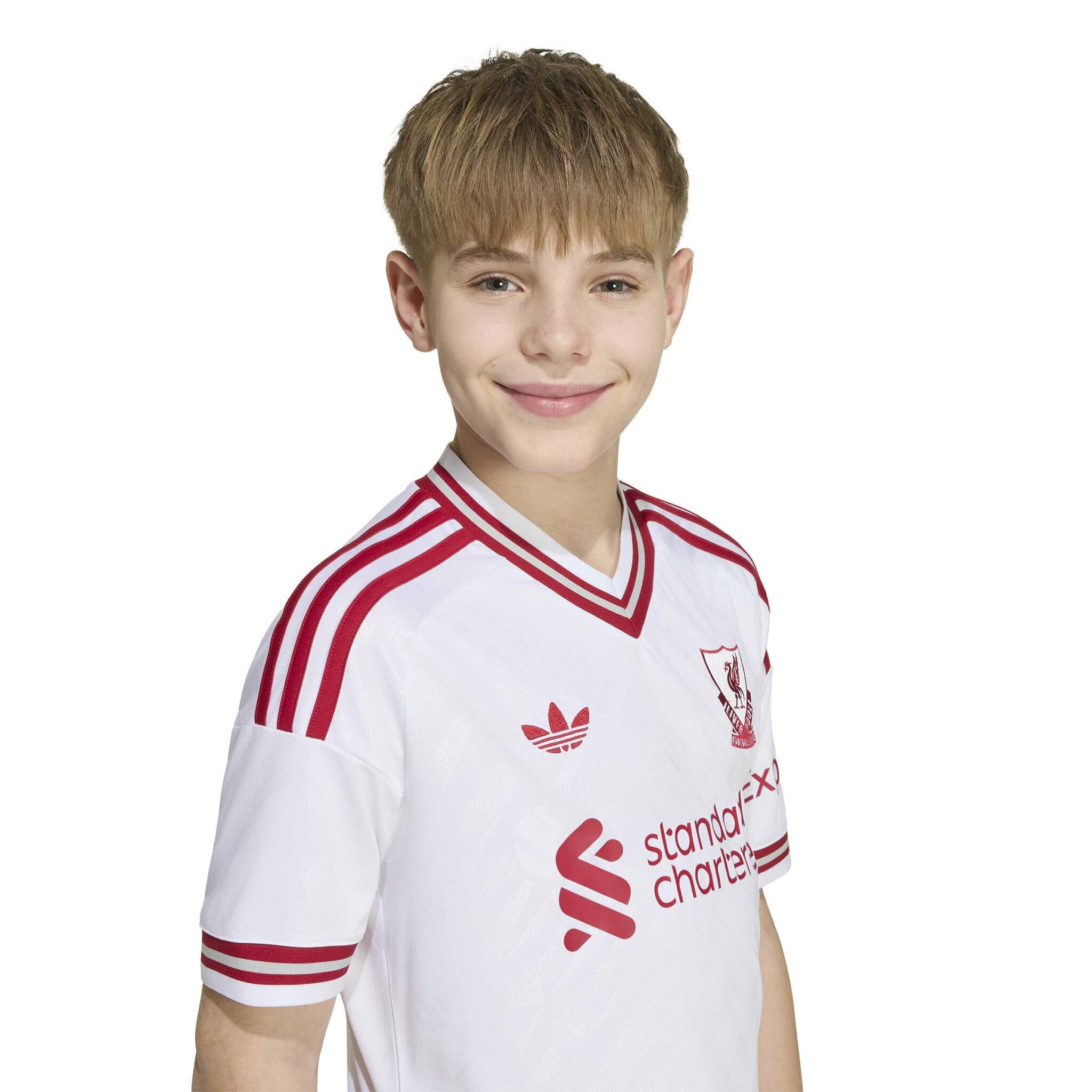 Adidas White Liverpool FC 26/27 Away Jersey Kids stutterma barnastærð - Image 3
