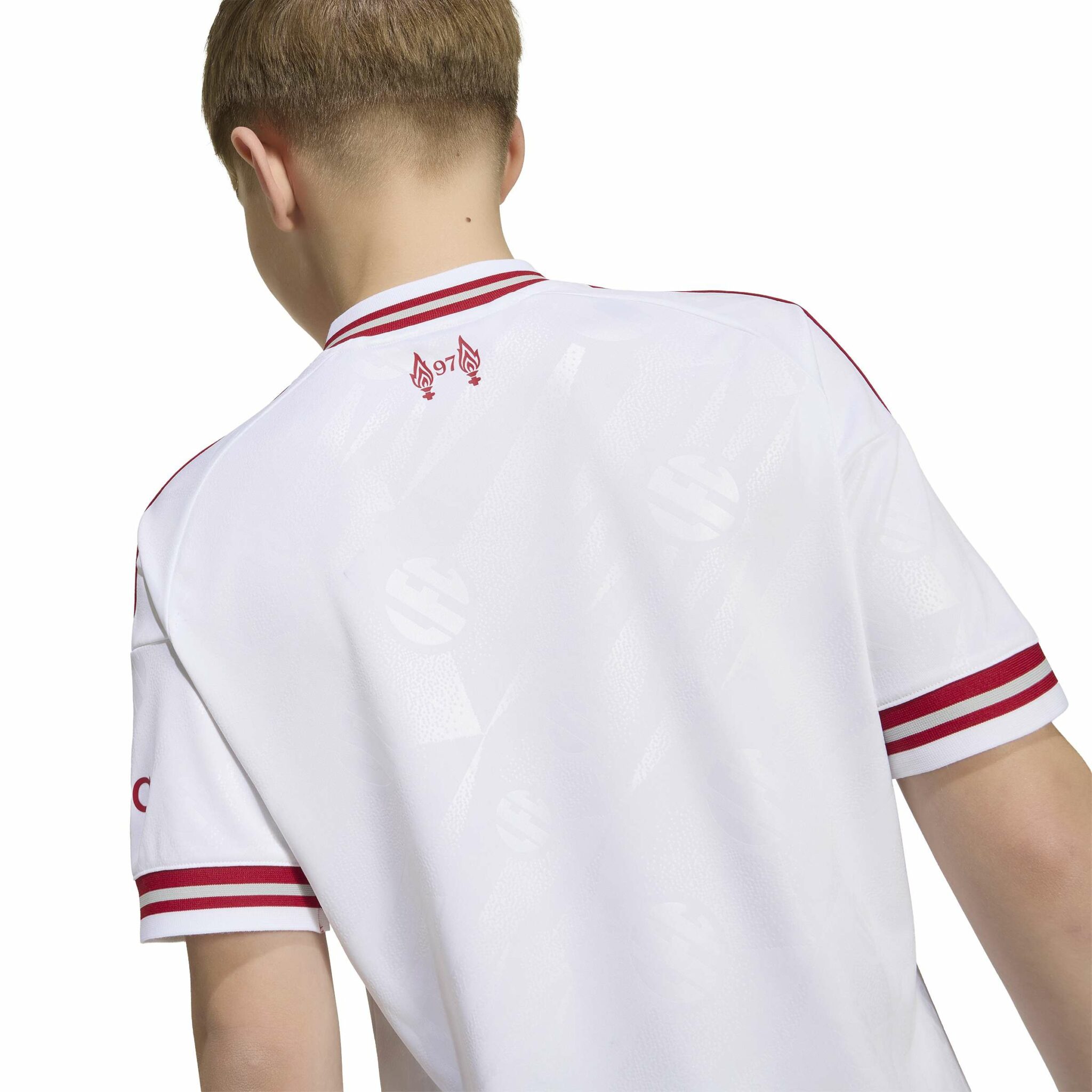 Adidas White Liverpool FC 26/27 Away Jersey Kids stutterma barnastærð - Image 2