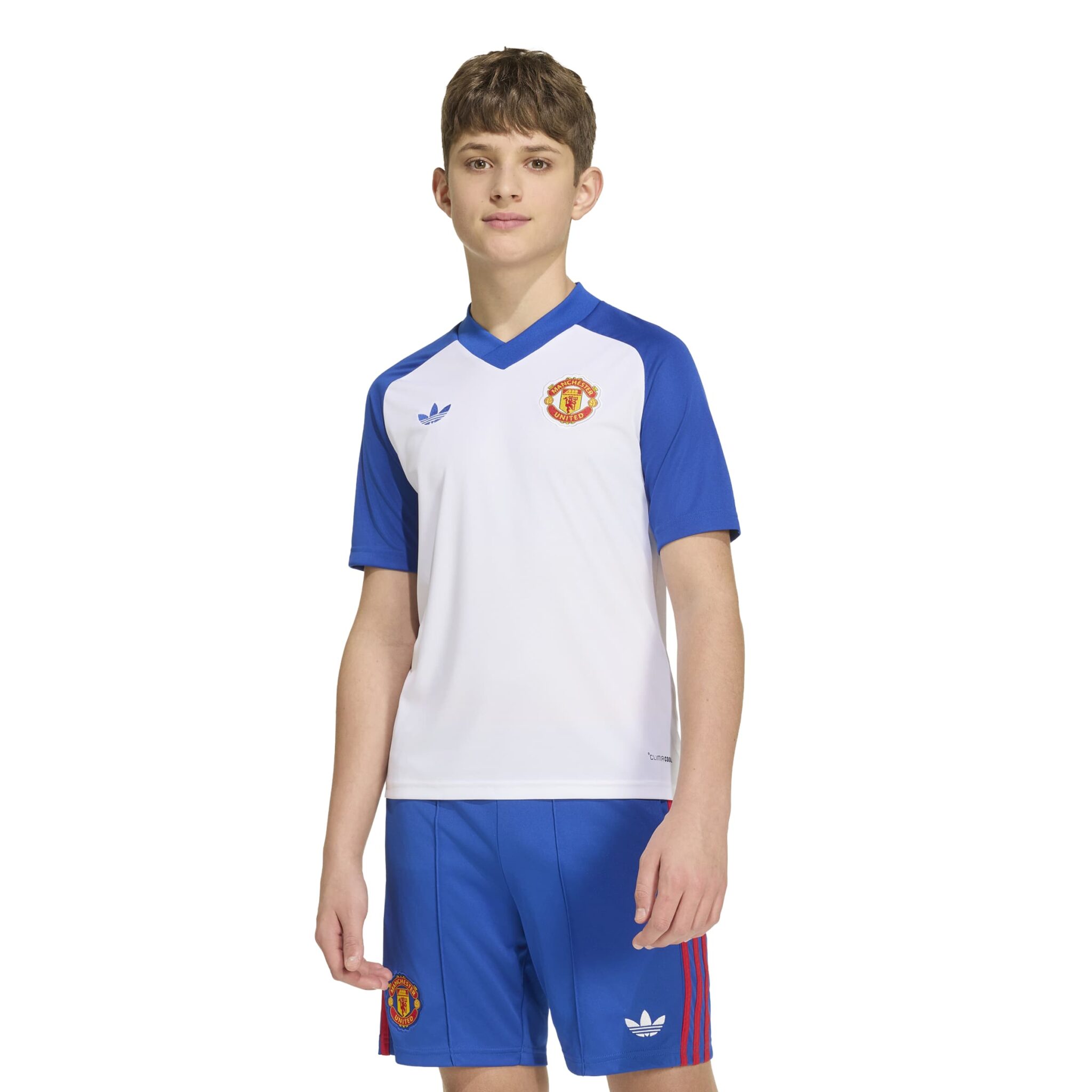 White Manchester United 26/27 Pre Match Jersey Kids