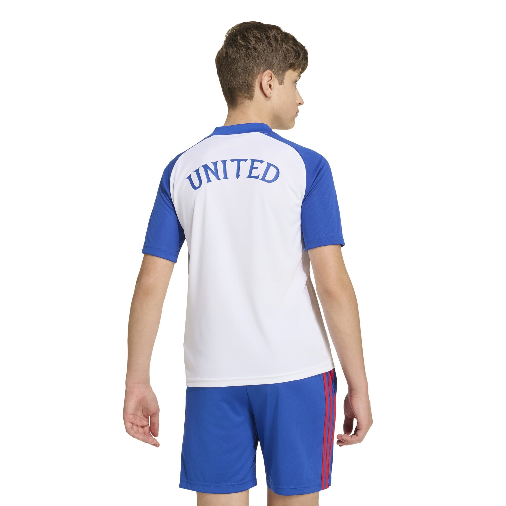 White Manchester United 26/27 Pre Match Jersey Kids - Image 3