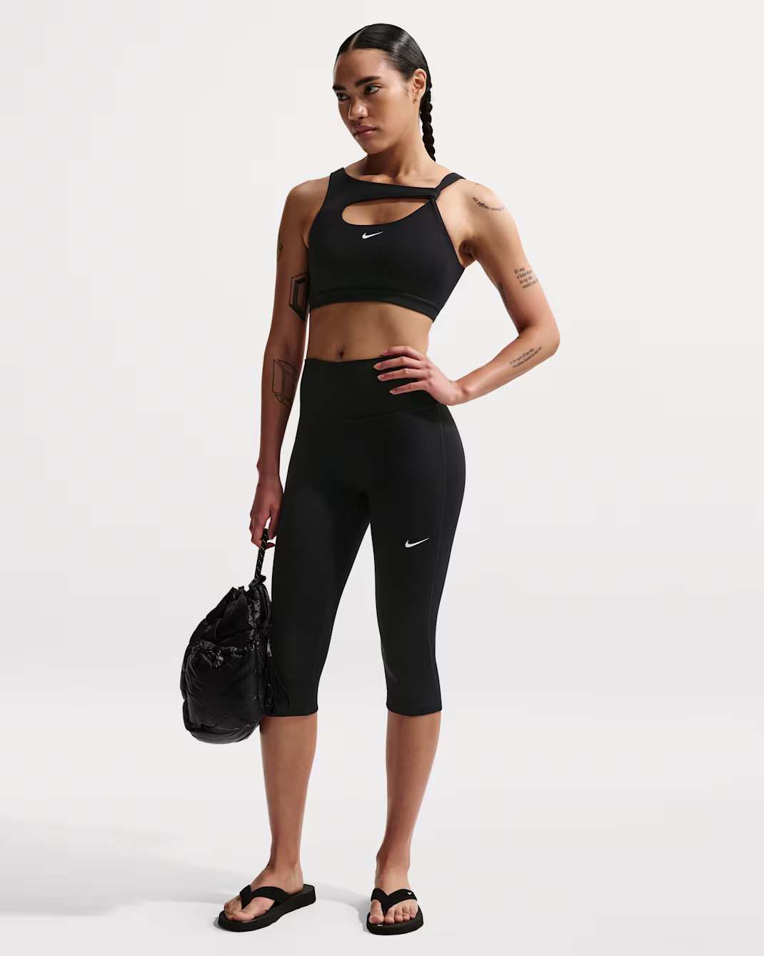 Nike One Womens High-Waisted Capri Leggings - Image 6