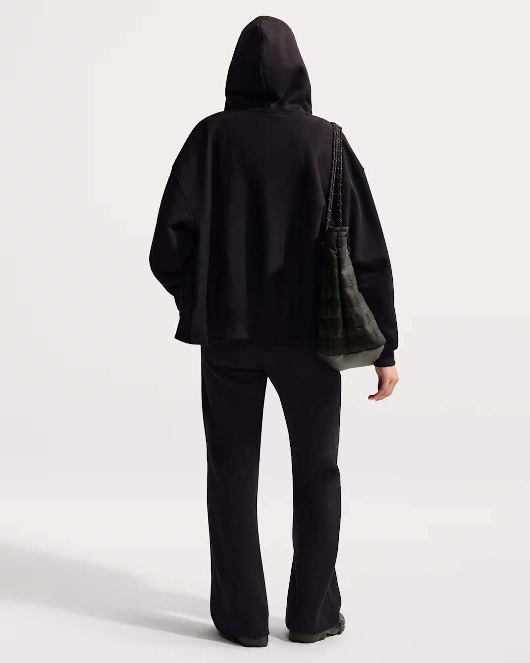 Nike Studio Fleece Medium Weight Womens Mid-Rise Open-Hem Trousers - Image 6
