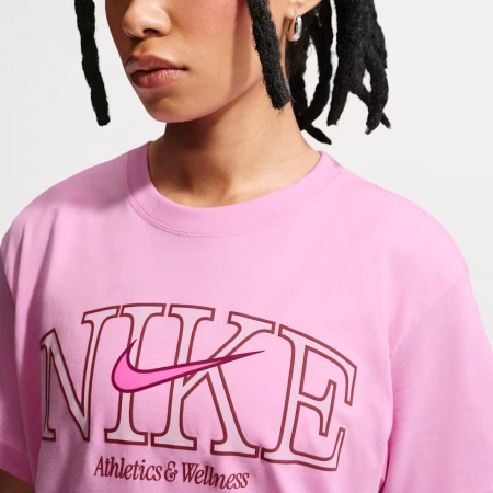 Nike Sportswear Classic Womens Oversized T-Shirt Bleikur