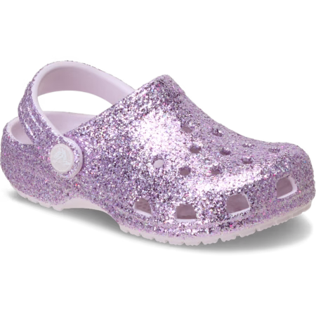 CROCS FJÓLUBLÁR CLASSIC CHUNKY GLITTER CLOG TD