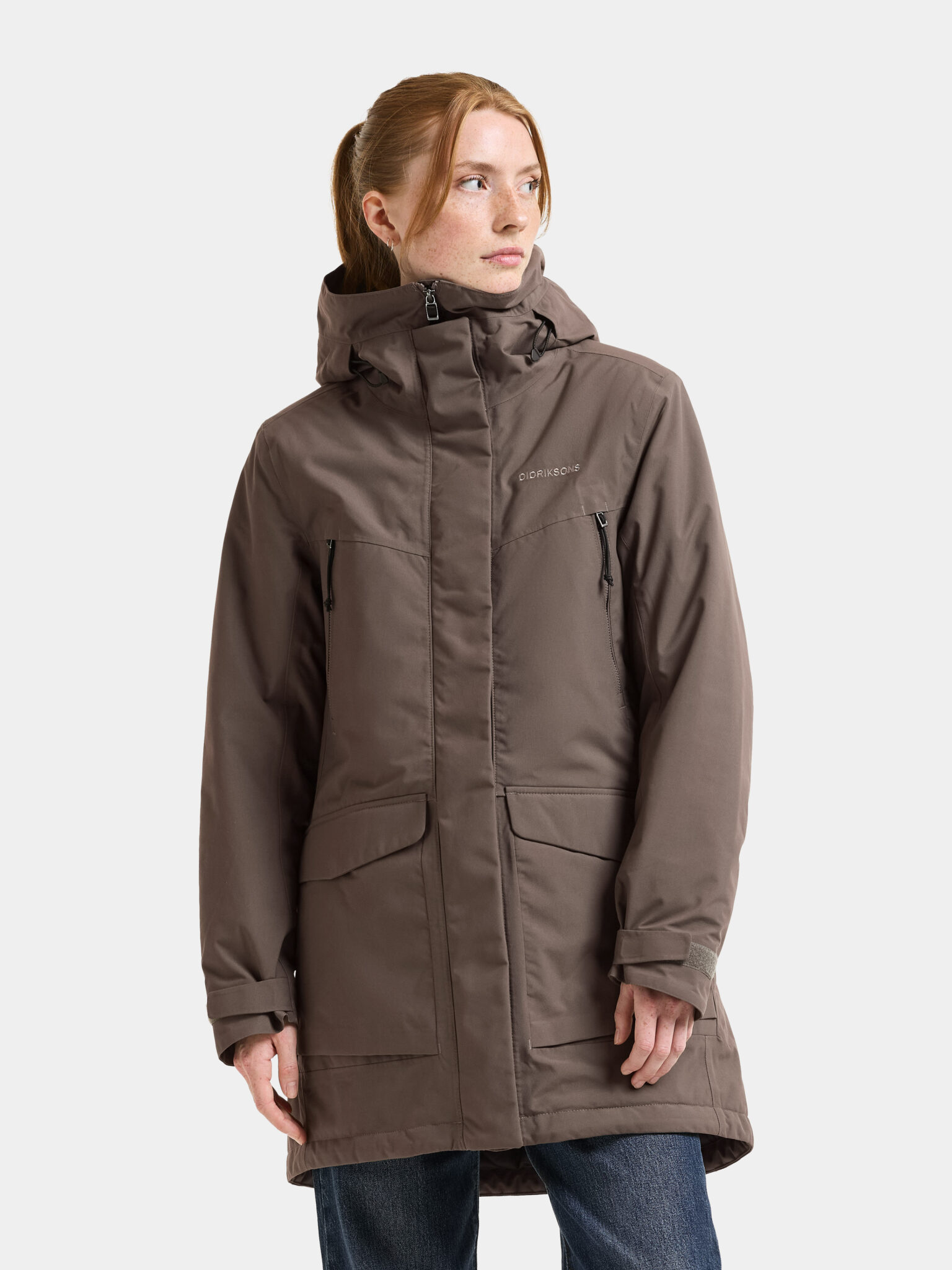 DIDRIKSONS FELIA DÖMU ÚLPA WNS PARKA MOCHA BROWN 34-48