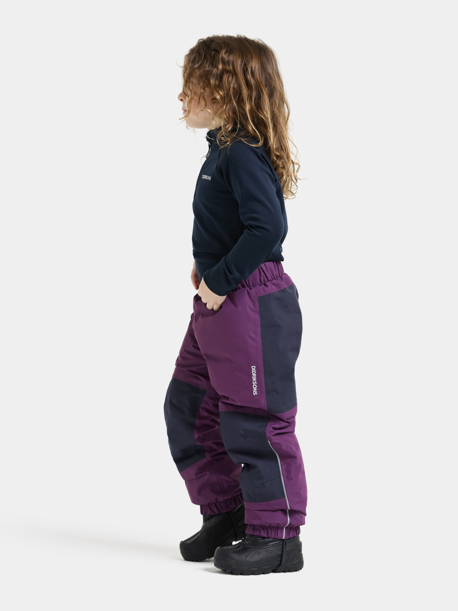 DIDRIKSONS NARVI KIDS PANTS 3 NORTHEN PURPLE - Image 4