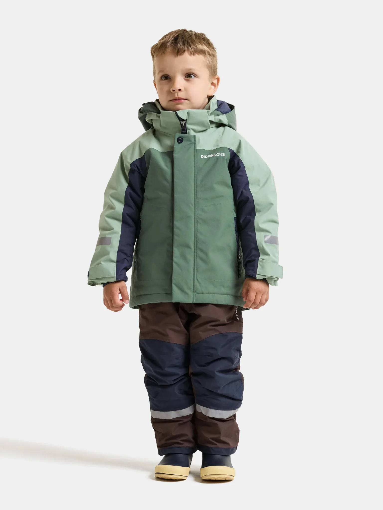 DIDRIKSONS BARNAÚLPA NEPTUN KIDS JKT 5 DARK MOSS 80-140 - Image 3