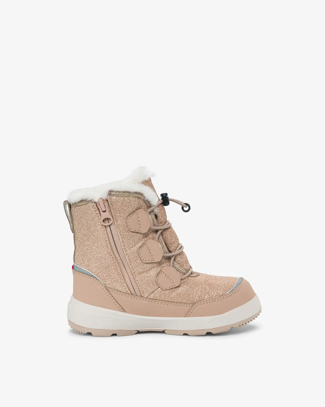 VIKING KULDASKÓR BARNA TOASTY GLITTER WARM GTX ZIP BEIGE GORE-TEX