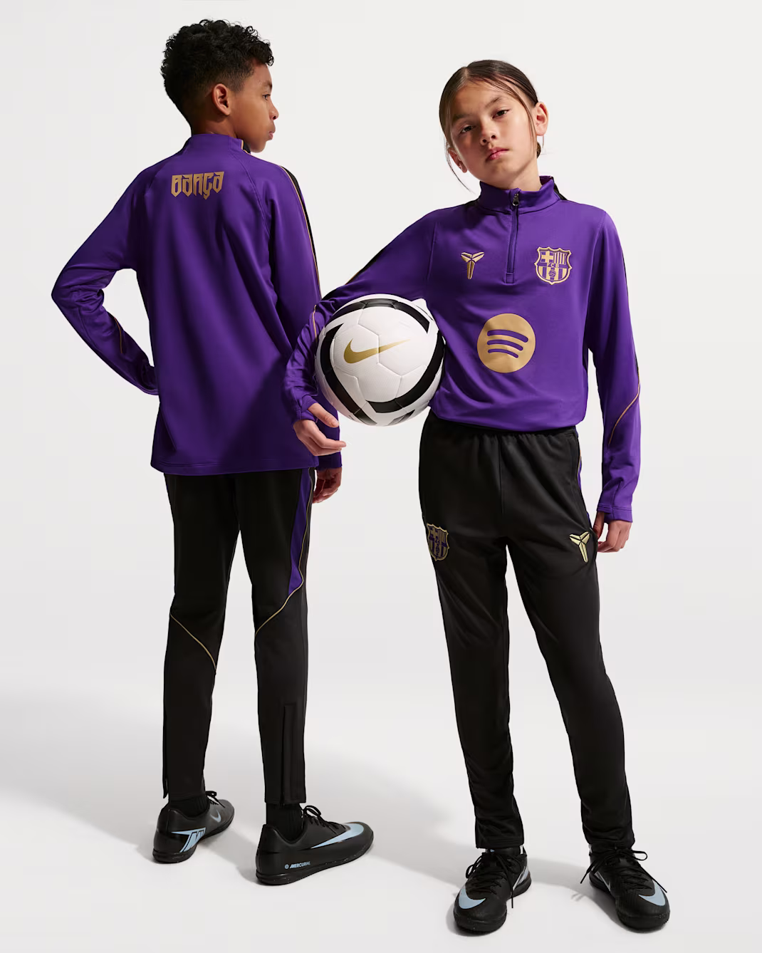 NIKE FC Barcelona Strike Away Big Kids Kobe Dri-FIT Soccer Knit Pants - Image 6