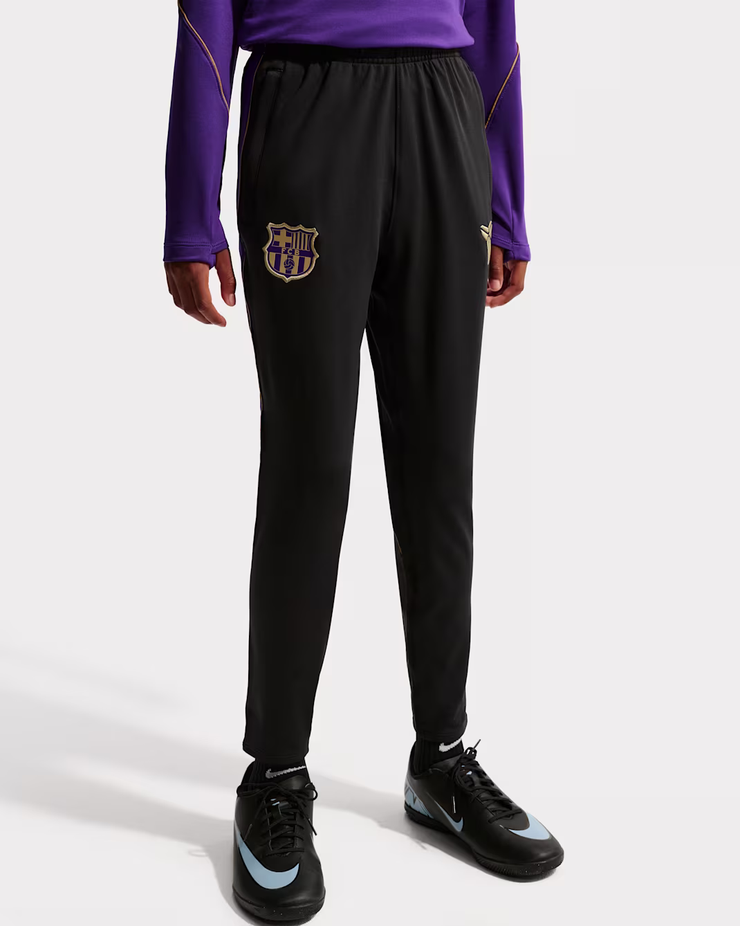 NIKE FC Barcelona Strike Away Big Kids Kobe Dri-FIT Soccer Knit Pants - Image 5