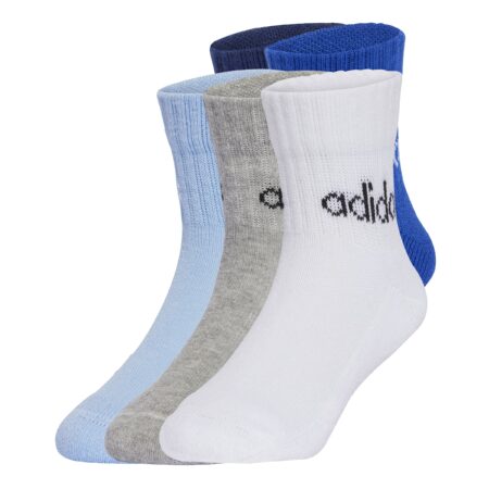 Adidas Crew Barna Sokkar Bláir 3pck