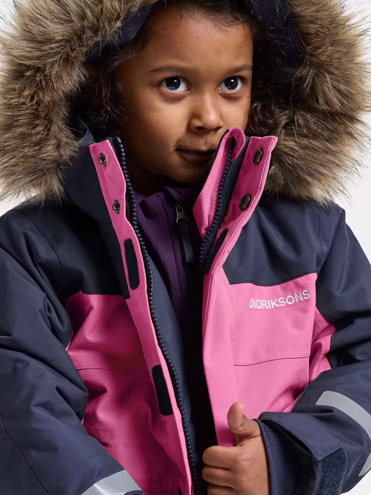 DIDRIKSONS KULDAGALLI BJARVEN KIDS COVER 5 HEATHER PINK - Image 5
