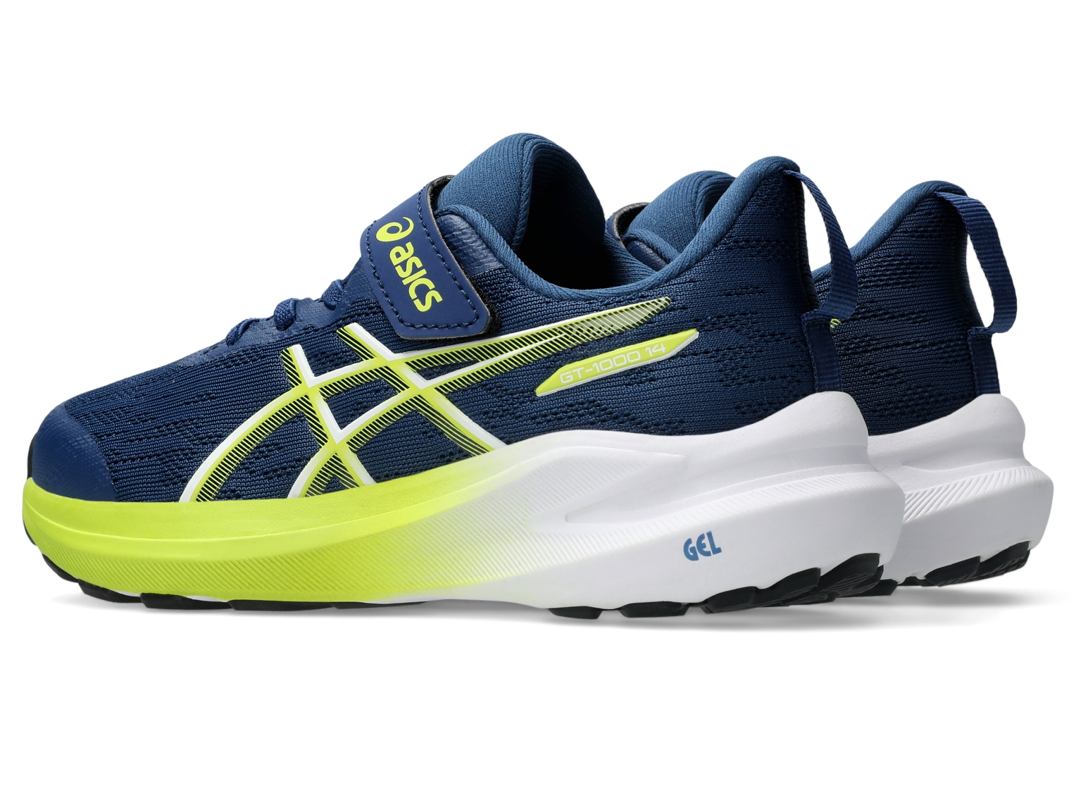 Asics GT-1000 14 PS - Barnaskór Independence Blue/Neon Lime - Image 7