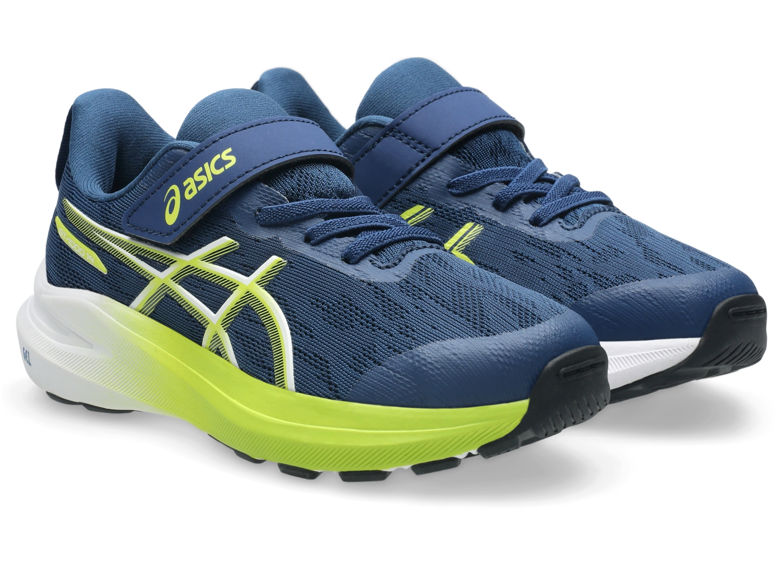 Asics GT-1000 14 PS - Barnaskór Independence Blue/Neon Lime