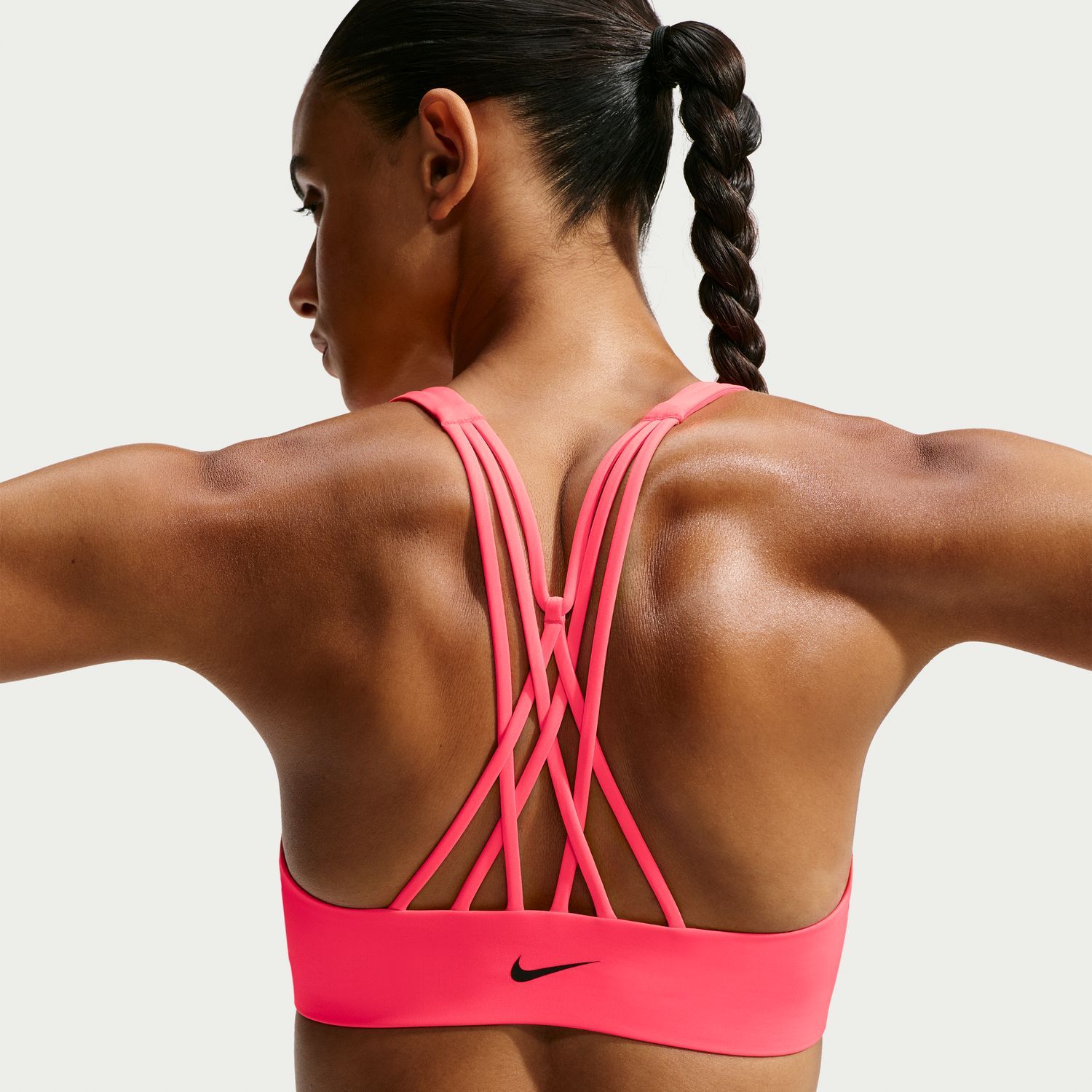 Nike Womens Indy Strappy Sports Bra - Pink