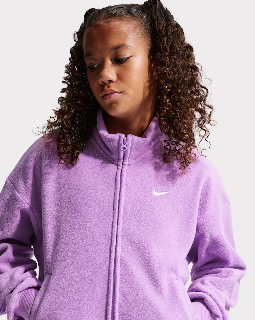Nike flíspeysa barna fjólublátt