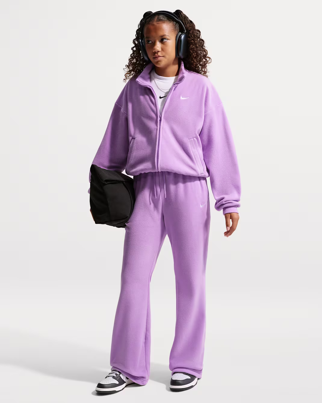 Nike flíspeysa barna fjólublátt - Image 2