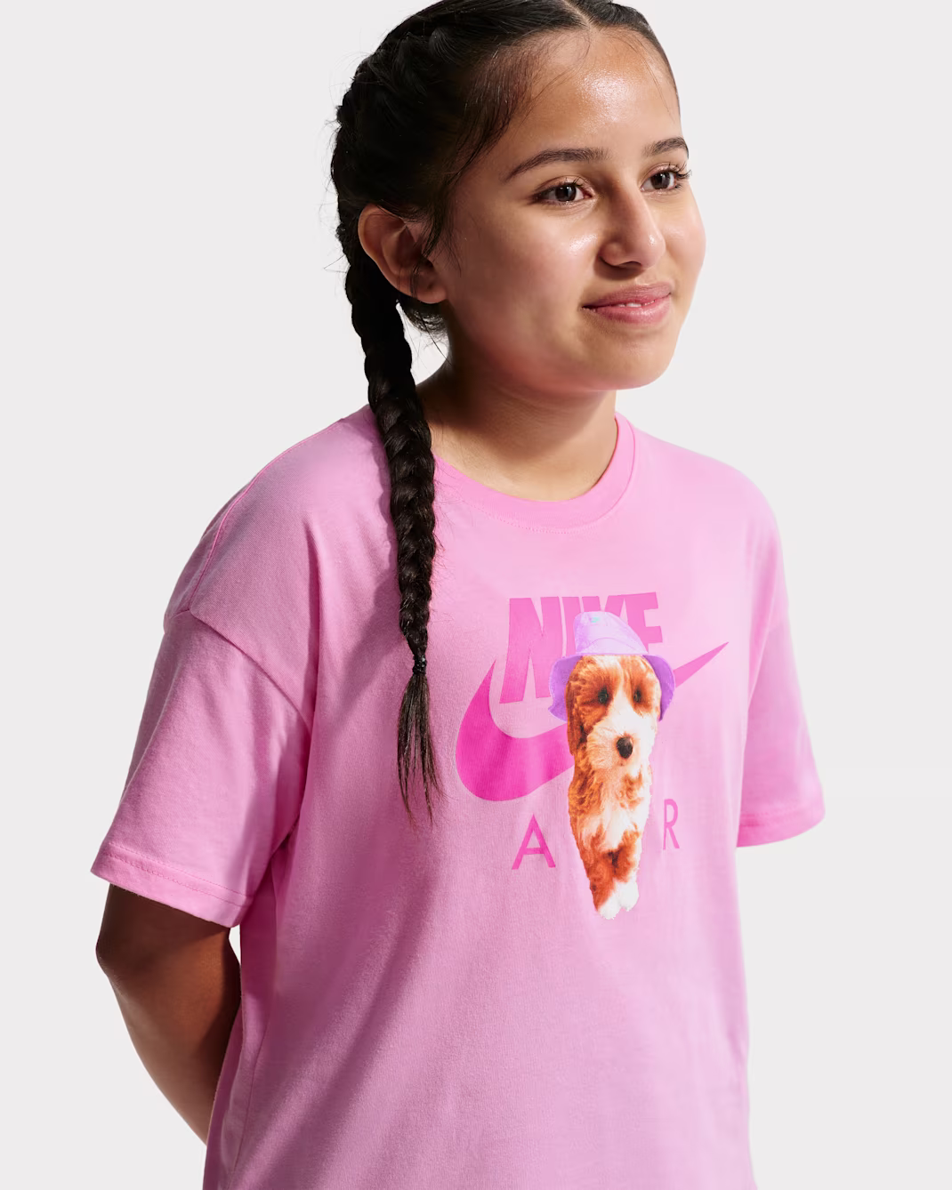 Nike Sportswear Big Kids (Girls) Boxy T-Shirt - Image 2