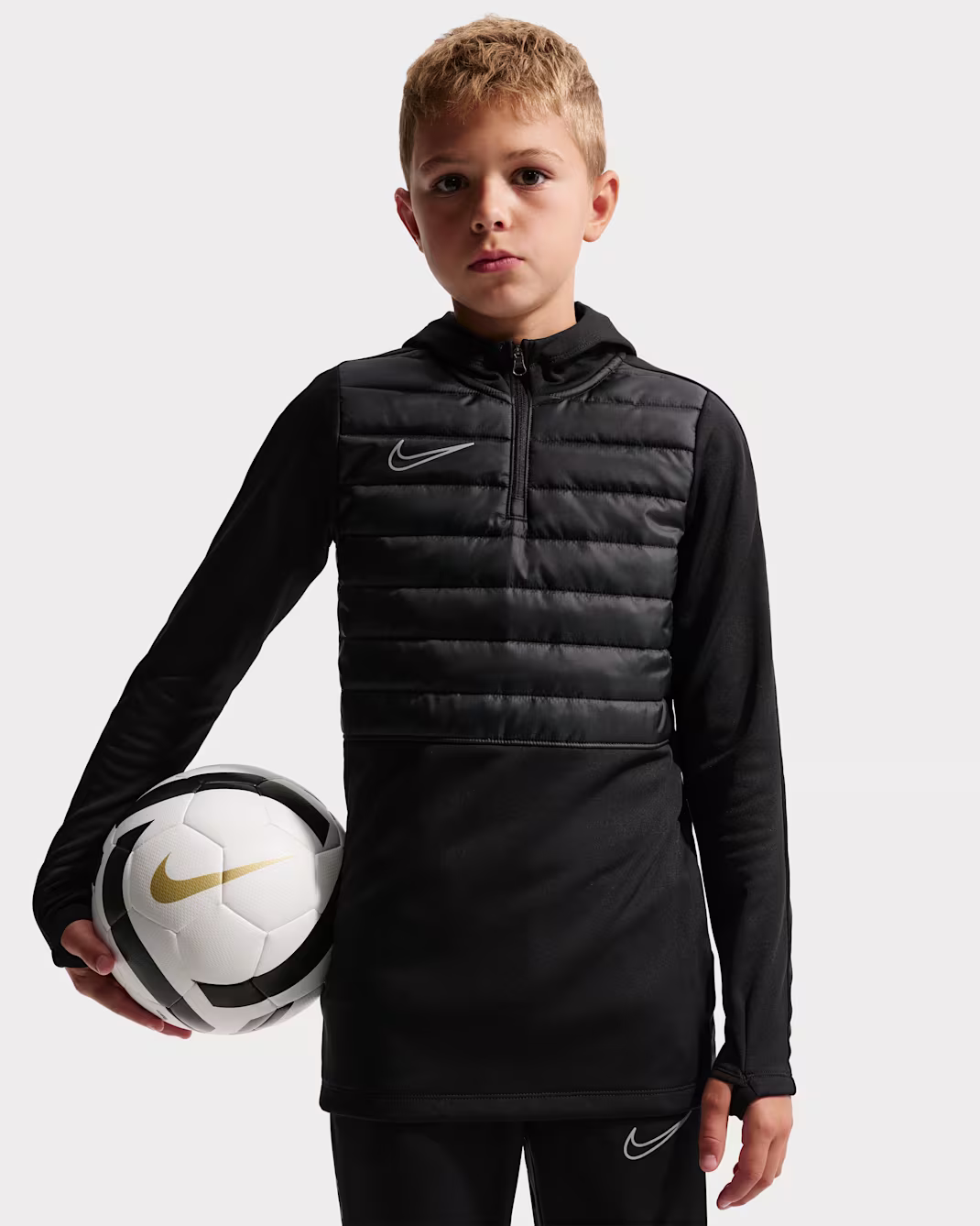 Nike Academy Winter Warrior Older Kids Therma-FIT Football Drill Top - Image 2
