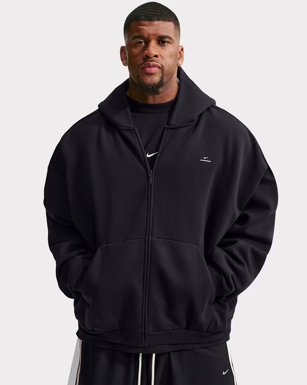Nike Standard Issue Mens Therma-FIT Full-Zip Basketball Hoodie - Image 2