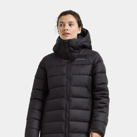 Didriksons Tejla Wns Parka - Dömu Úlpa Svört